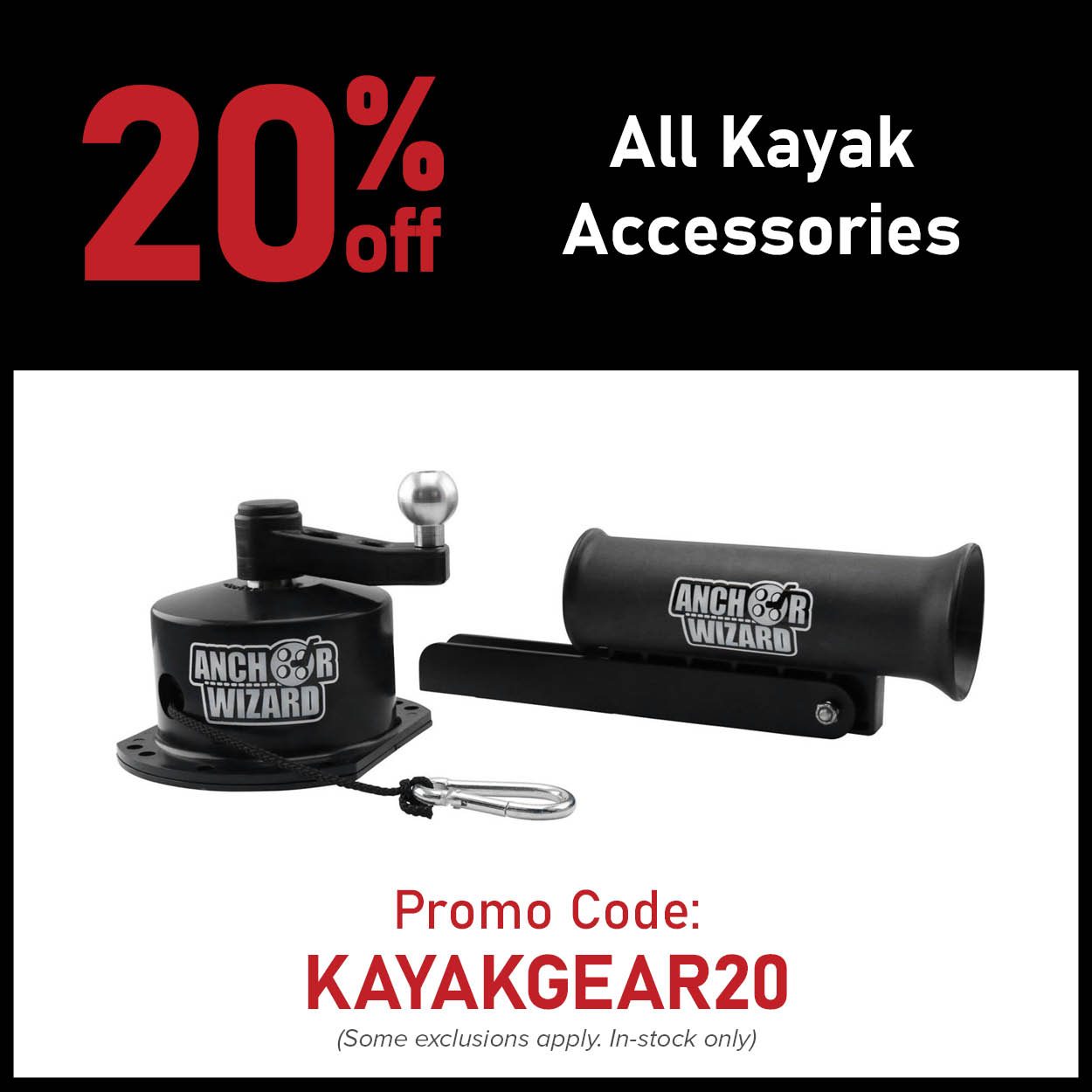 20% Off All Kayak Accessories (Some Exclusions Apply. In-stock only) Promo Code: KAYAKGEAR20