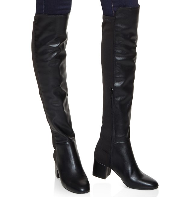 Stretch Back Over the Knee Boots