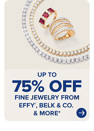 Silver and gold jewelry. Up to 65% off fine jewelry from Effy, Belk and Co. and more.