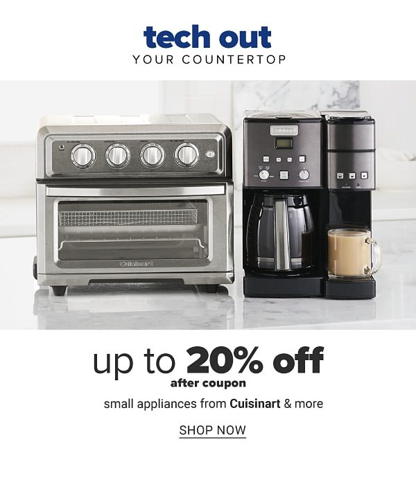 Tech out your countertop - Up to 20% off after coupon small appliances from Cuisianrt & more. Shop Now.