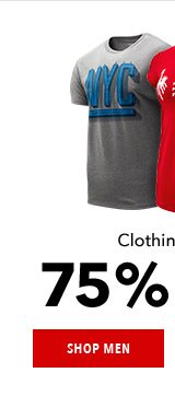 clothing up to 75% off - shop men