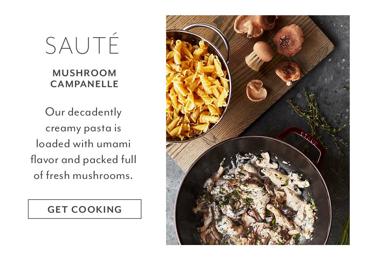 Recipe: Mushroom Campanelle