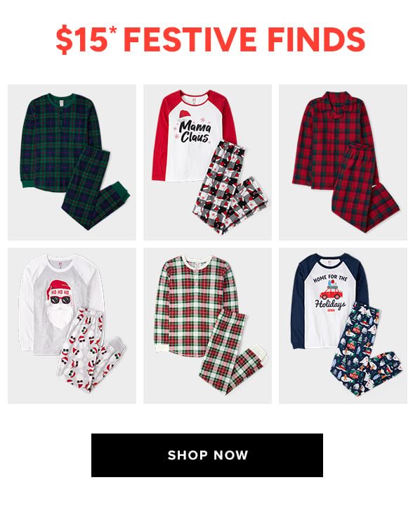 $15 Holiday Pajamas