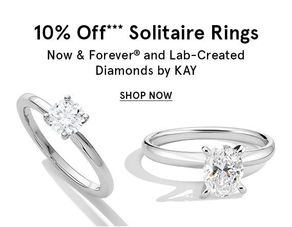 10% Off Solitaire Rings