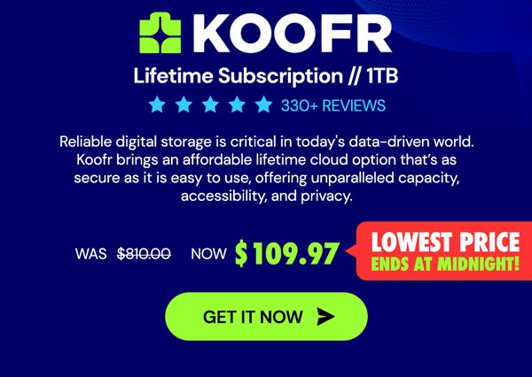 Koofr Cloud Storage: Lifetime Subscription (1TB)