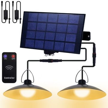 1/2/3/4 Head LED Solar Pendant Light IP65 Waterproof Outdoor Indoor Remote Control Solar Lamp for Garden Porch