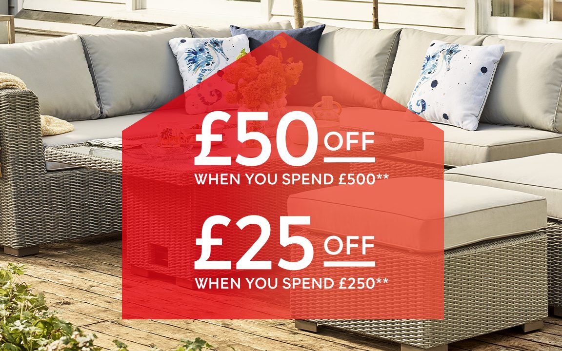 Spend and save on outdoor furniture**