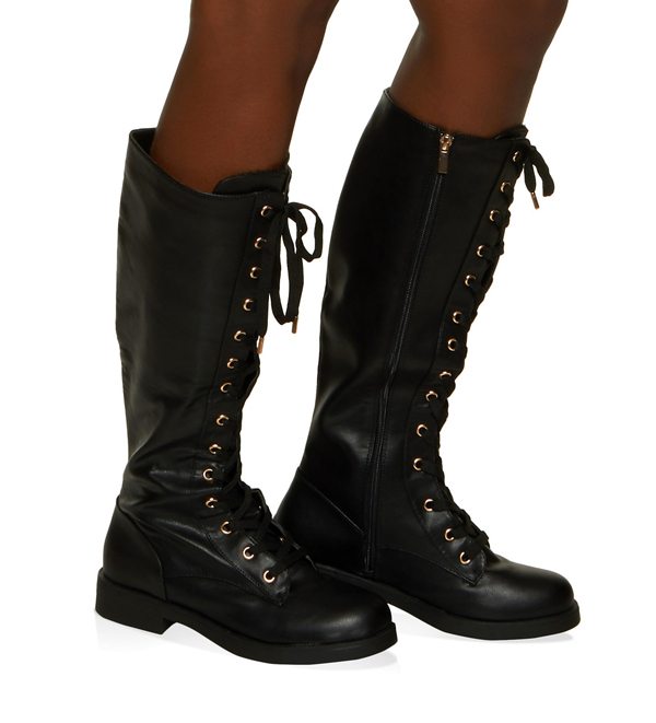 Tall Lace Up Boots