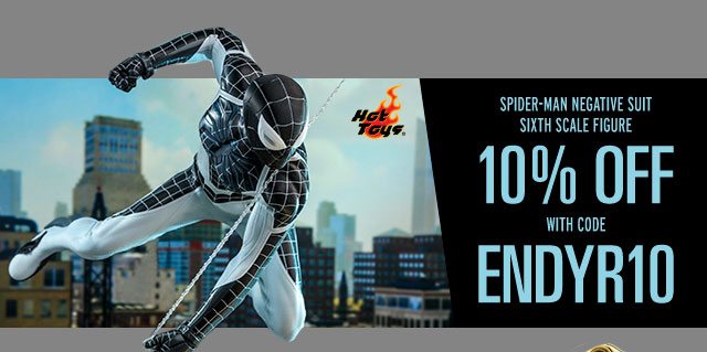 10% OFF Spider-Man (Negative Suit) Sixth Scale Figure by Hot Toys