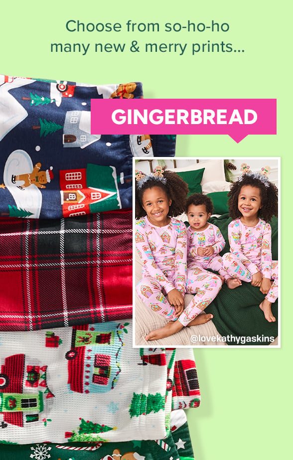 Girls Gingerbread Snug Fit Cotton Pajamas