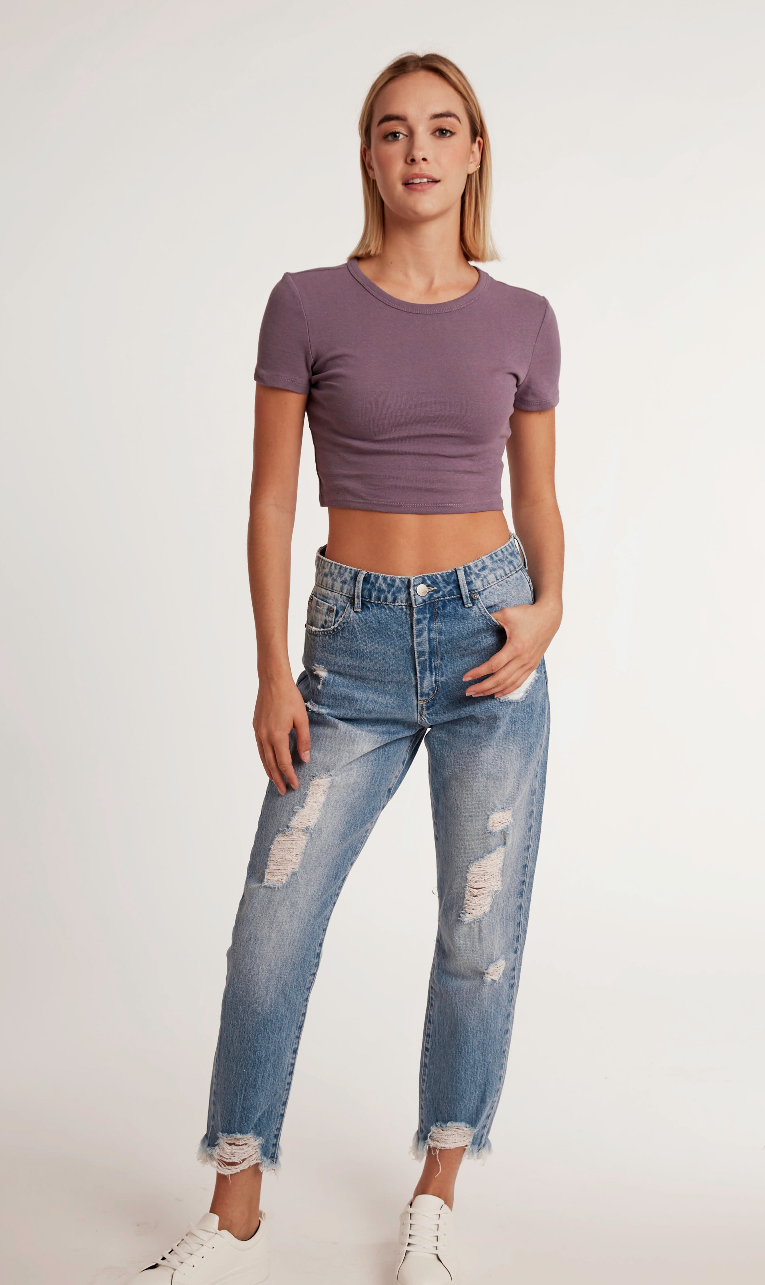 HIgh rise Destructed Weekender