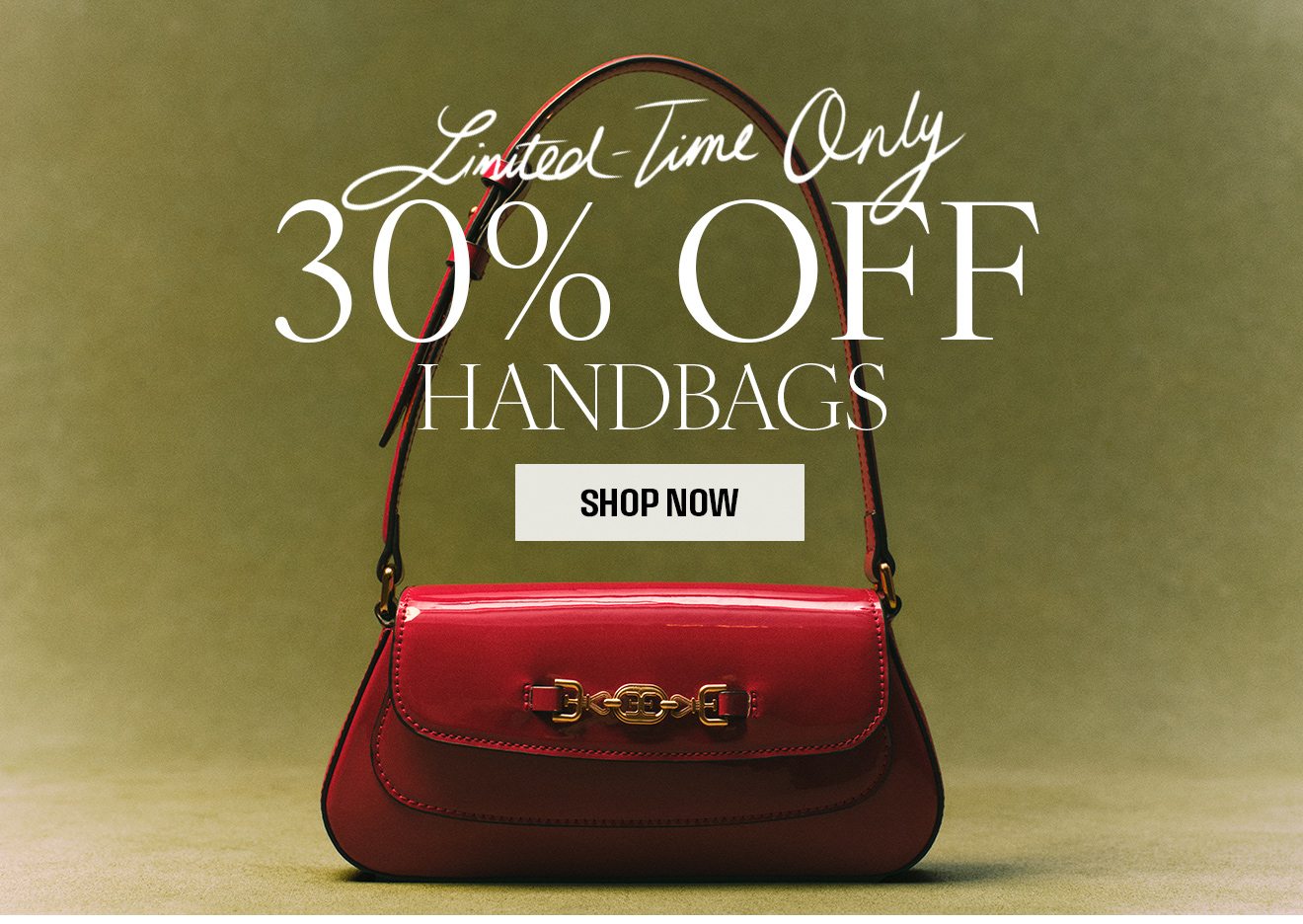 Limited Time Only - 30% Off Handbags - Shop Now