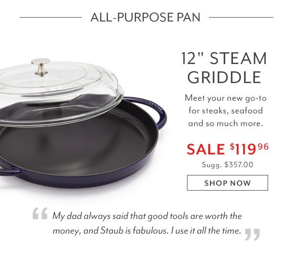 Staub steam griddle