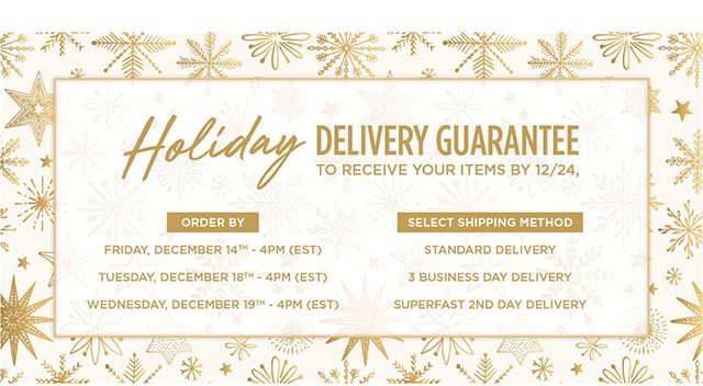 Holiday Delivery Guarantee