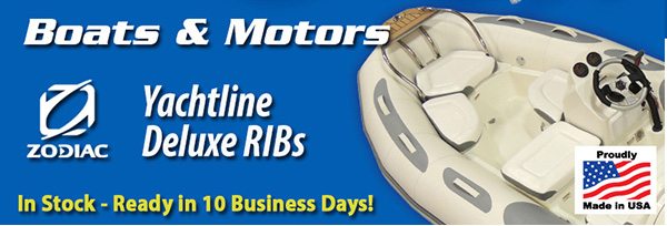 Yachtline Deluxe RIBs are in stock and ready todeliver in 10 business days