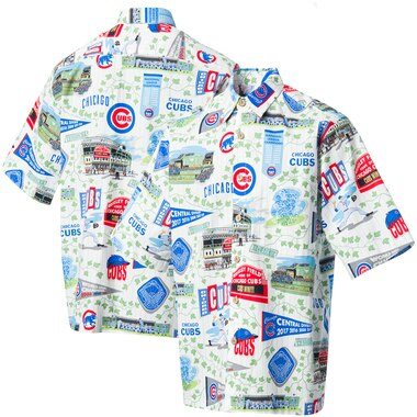 Chicago Cubs Reyn Spooner Scenic Button-Up Shirt - White