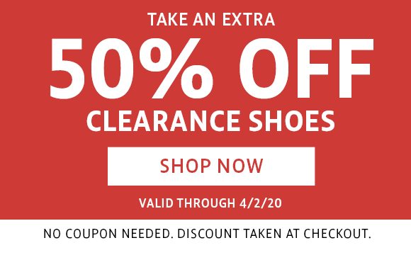 50% off clearance shoes