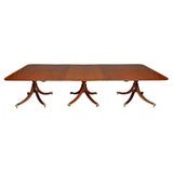 Item Image Regency Mahogany Three-Pedestal Dining Table