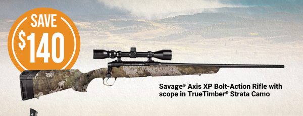 Savage Axis XP Bolt-Action Rifle in TrueTimber Strata Camo