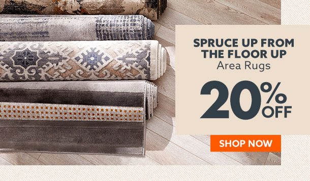 20% off area rugs