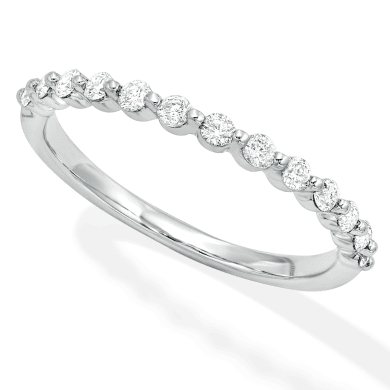 Diamond Anniversary Band 1/3 ct tw Round-cut 10K White Gold