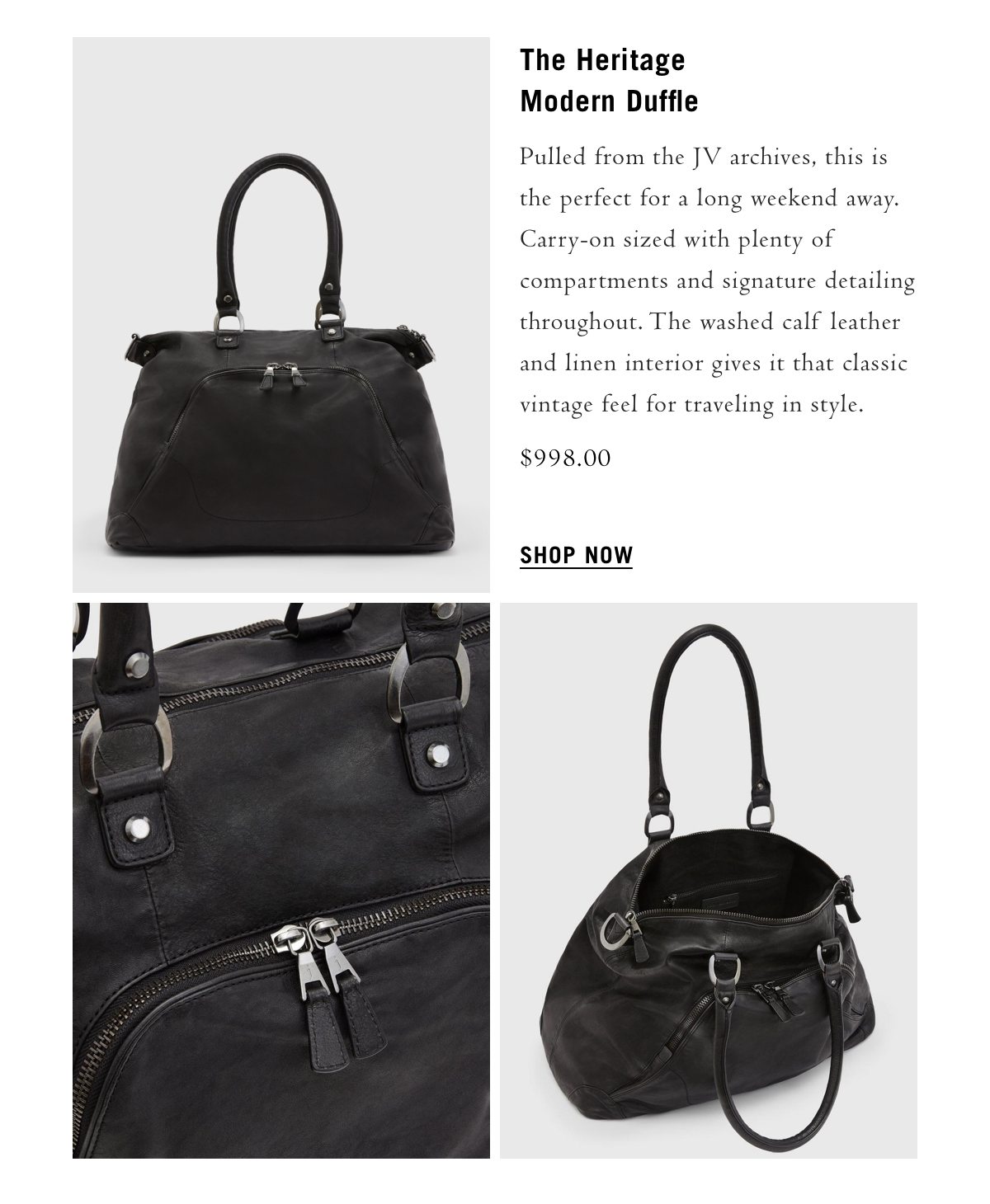 HERITAGE MODERN DUFFLE