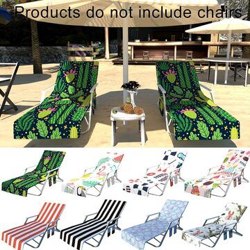 Lounge Chair Cover Microfiber Beach Towel Swimming Pool Lounge Chair Cover
