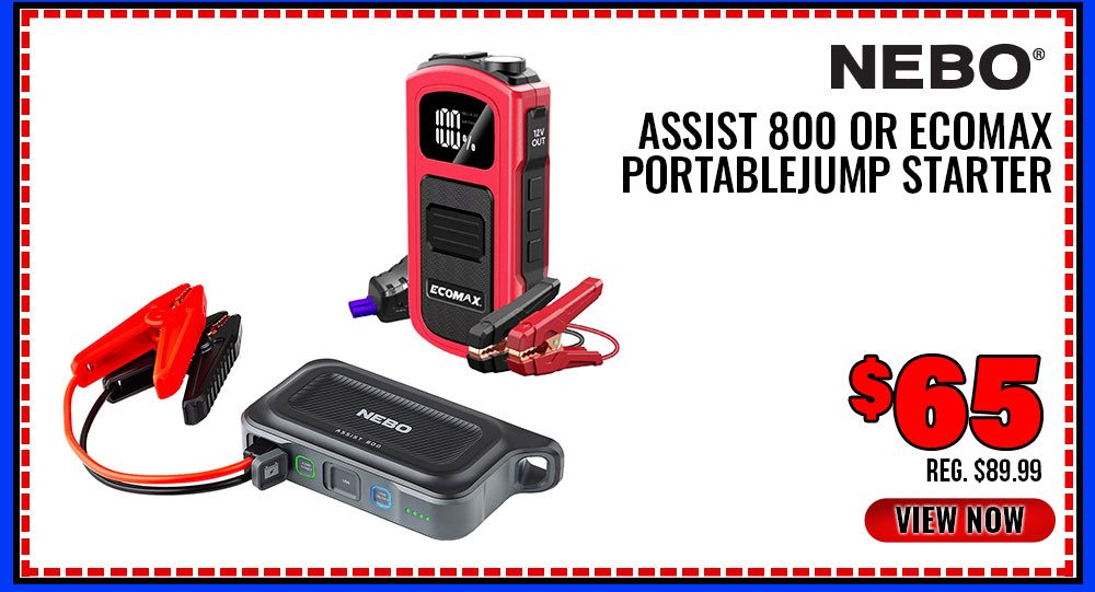 NEBO Assist 800 or Ecomax PortableJump Starter