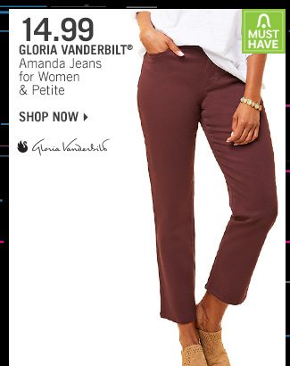 Shop 14.99 Gloria Vanderbilt Amanda Jeans