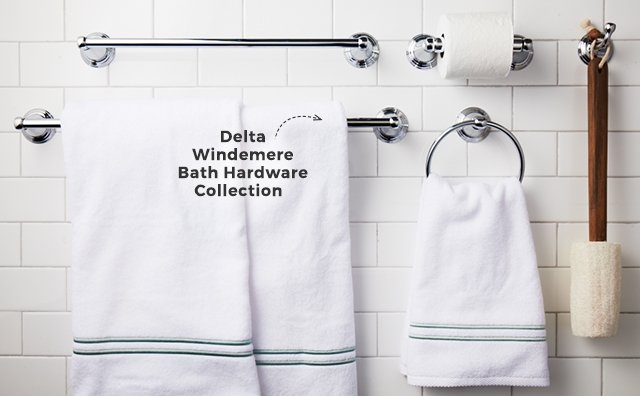 delta windemere bath hardware collection