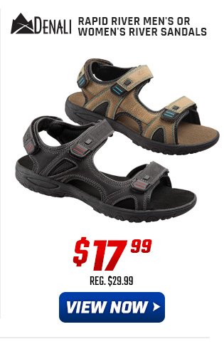 Denali Rapid River Men's or Women's River Sandals