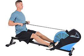 Stamina ATS Air Rower w/ Multi-function Monitor Displaying Speed, Distance, Time & Calories Burned