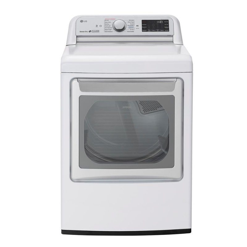 LG WiFi Electric Dryer with TurboSteam - White 7.3 cu.ft.