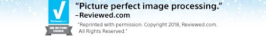 "Picture perfect image processing." -Reviewed.com