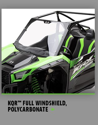 KQR™ FULL WINDSHIELD, POLYCARBONATE