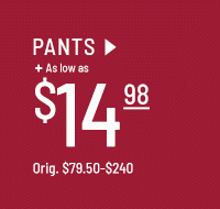 Pants as low as $14.98