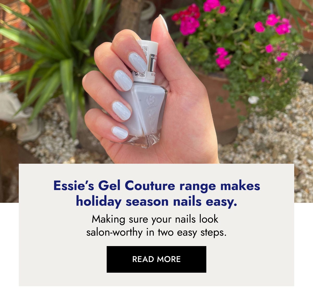 Essie’s Gel Couture range makes holiday season nails easy.