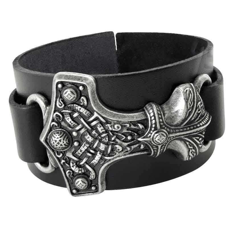 Image of Thunderhammer Leather Bracelet