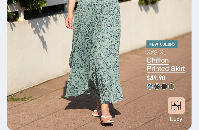 HERO 2 - CHIFFON PRINTED SKIRT