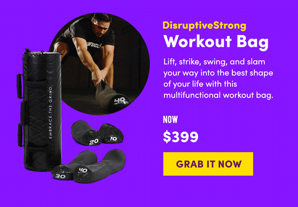 DisruptiveStrong Workout Bag | Grab It Now