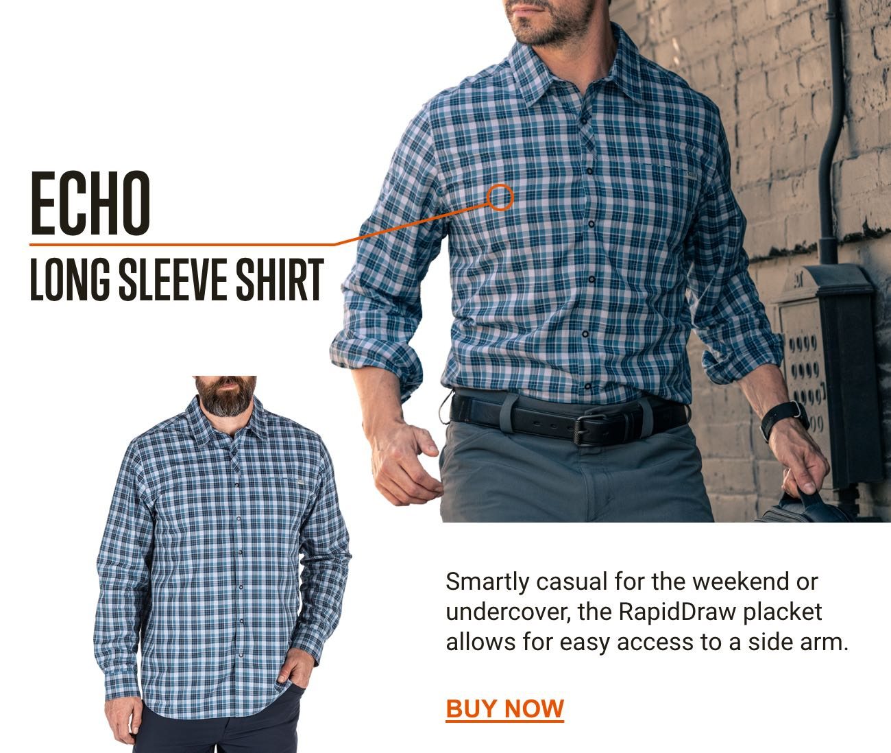 Echo Shirt | Smartly casual for the weekend or undercover