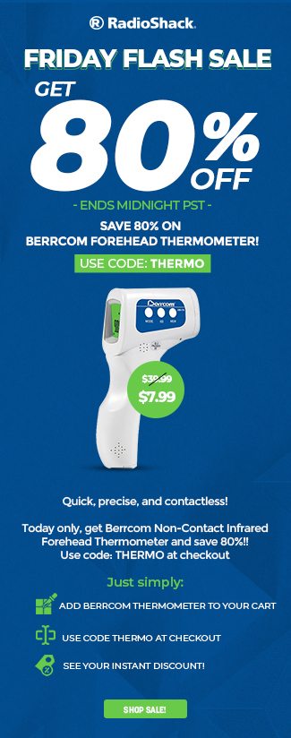 Flash Sale Friday: 80% OFF Thermometer