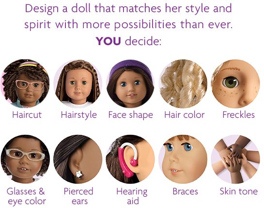 Design a doll that matches her style