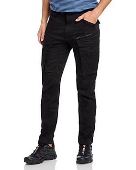 G-star Raw Rovic Zip 3D Regular Tapered Fit Cargo Jeans in Dark Black