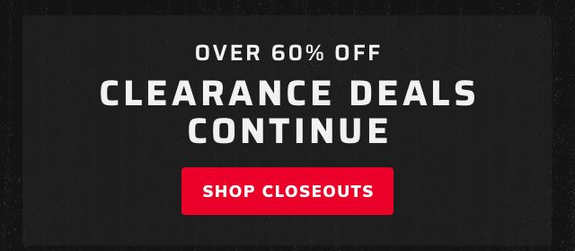 Over 60% off Closeouts