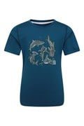 Steve Backshall Adventure Kids T-Shirt, Navy, Kids Size 9-10 Yrs (140 cm)