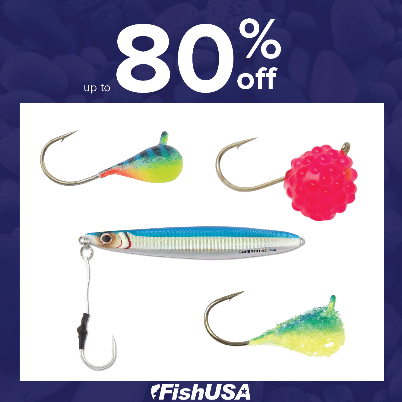 Up to 80% off Clearance Lures & Bait