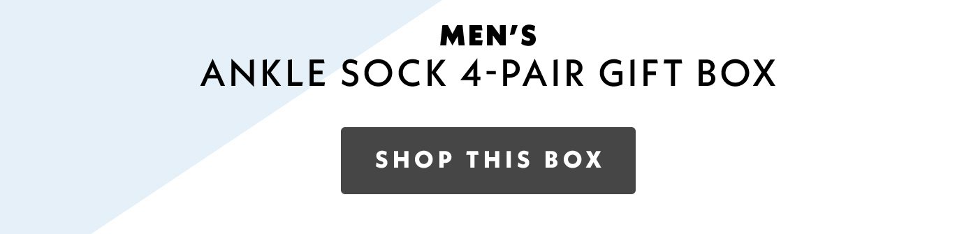 Men's Ankle Sock 4-Pair Gift Box | Shop this Box