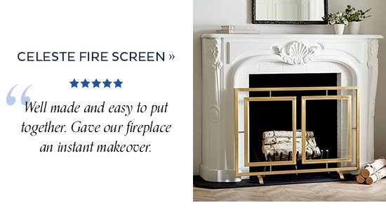 Celeste Fire Screen