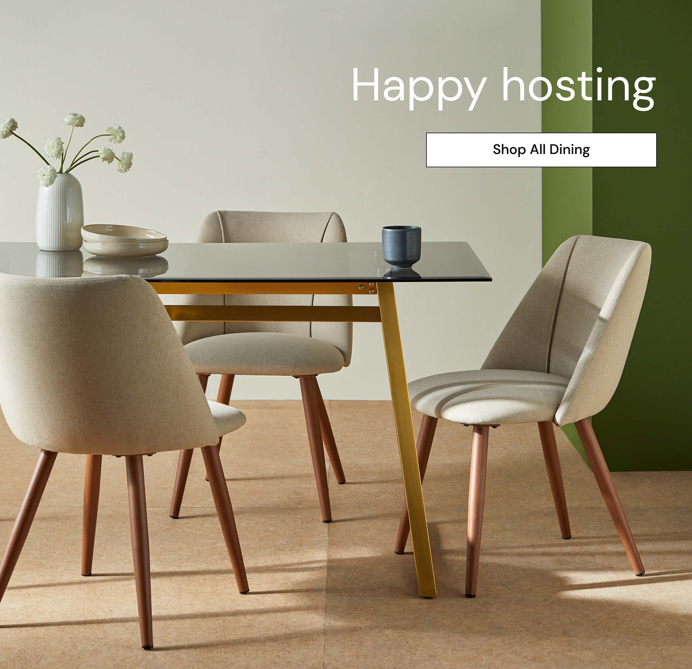 Happy Hosting. Shop all Dining